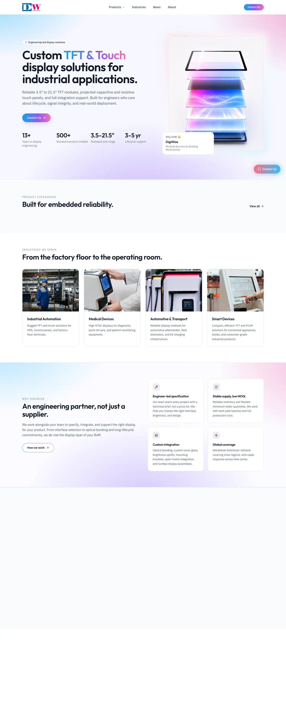 The digiwise.asia homepage on desktop